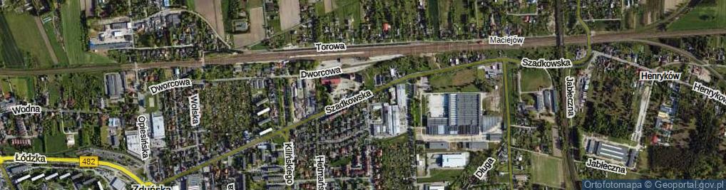 Zdjęcie satelitarne Szadkowska ul.